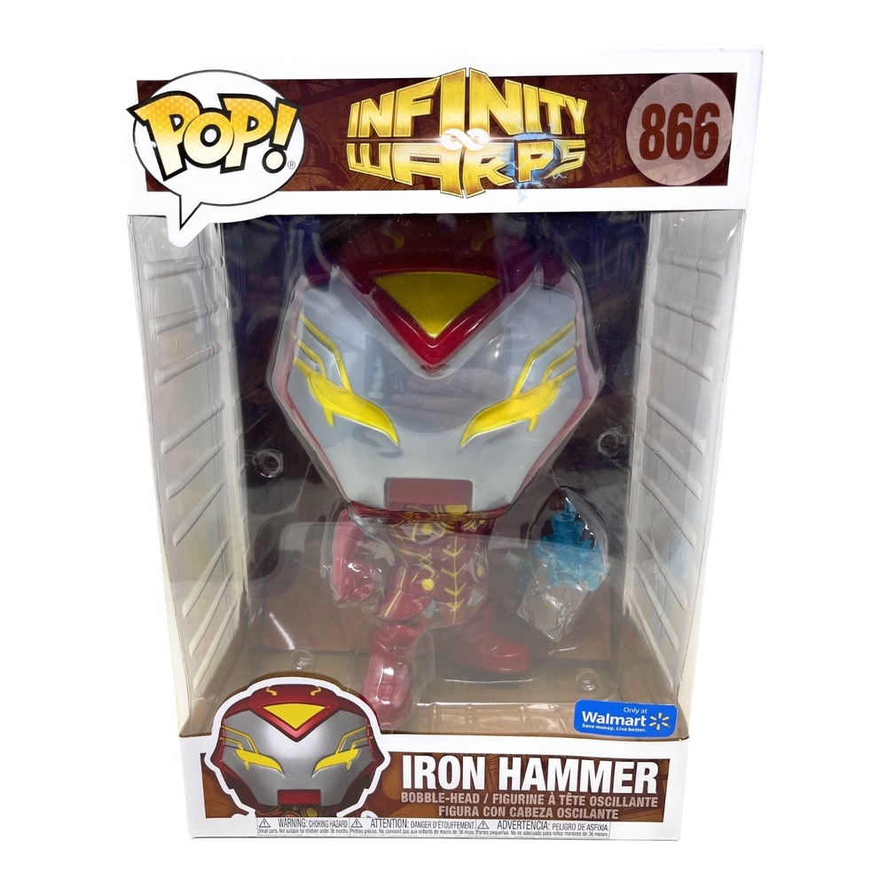 Funko Pop Marvel Infinity Warps Iron Hammer Jumbo 10" Walmart Exclusive 866 Red